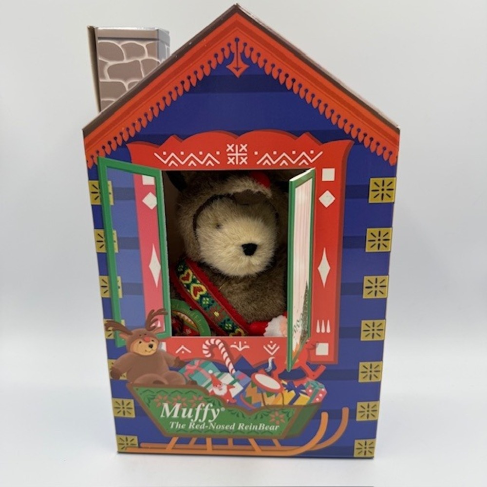 Muffy VanderBear 1996 Limited Edition Muffy the Red-Nosed ReinBear NIB - Picture 1 of 8